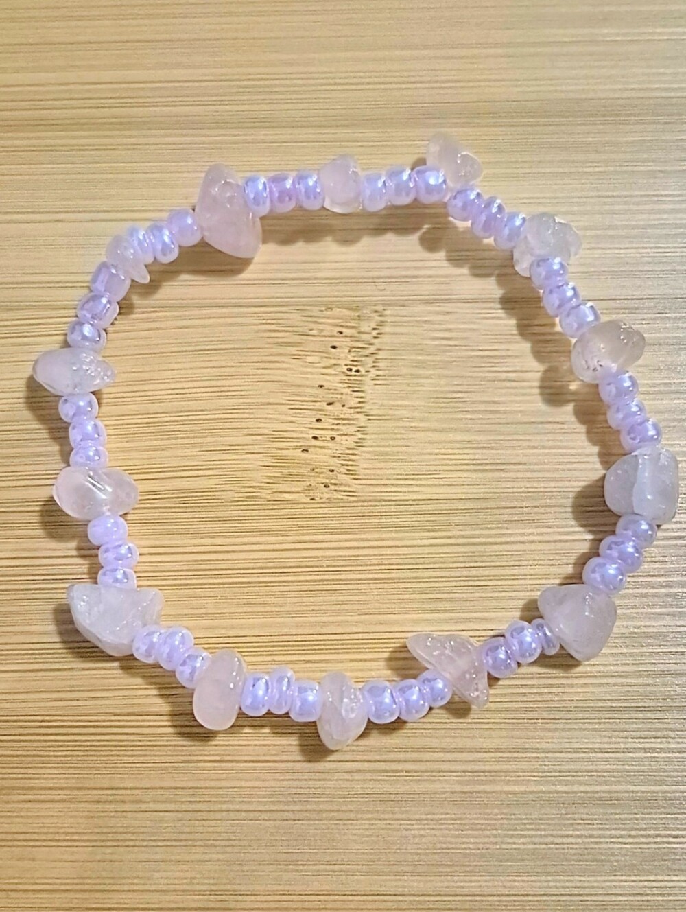 Handmade Rose Quartz Gemstone Bracelet
